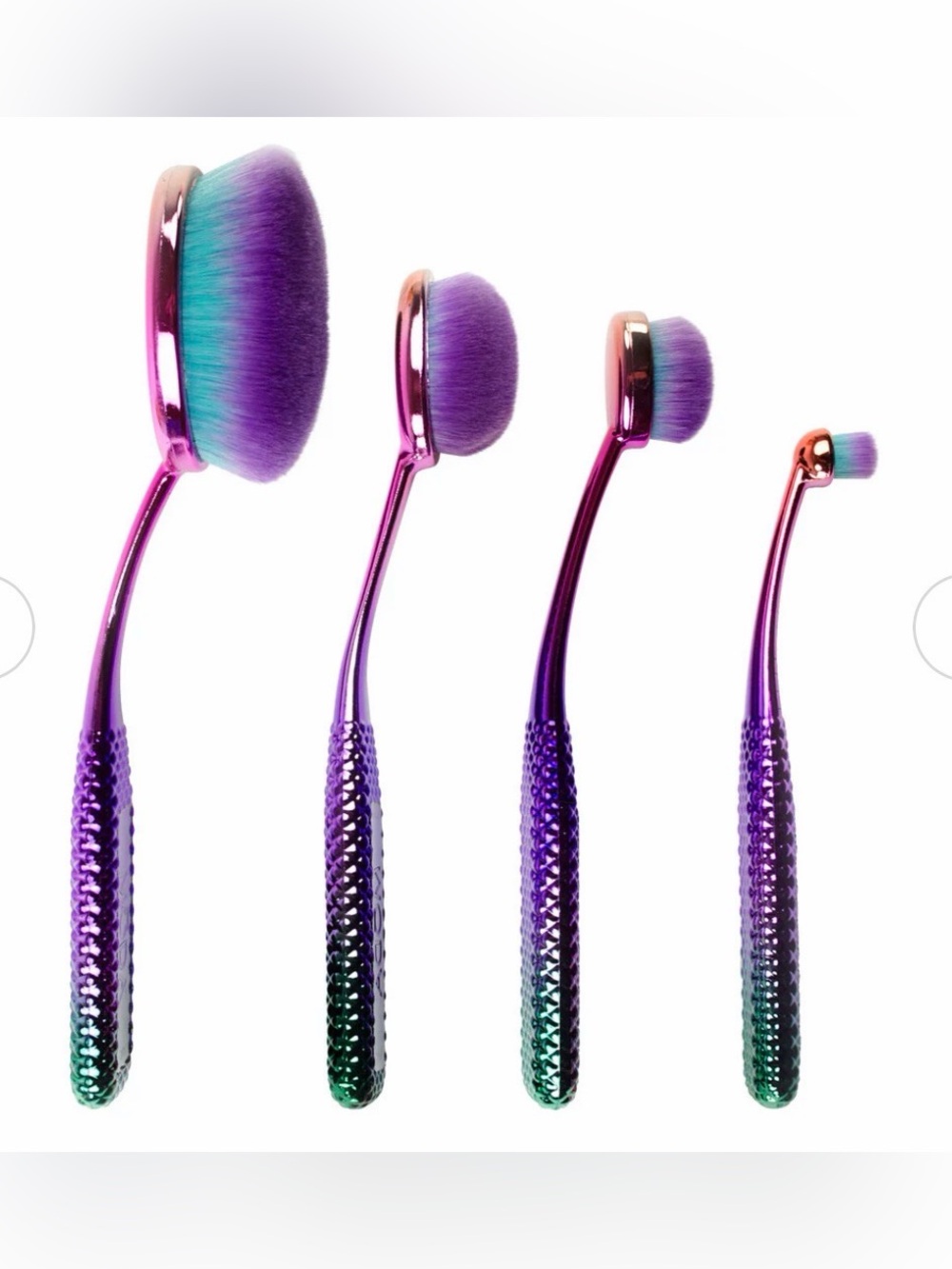 Moda Prismatic Pro Makeup Brushes 4PC Face Perfecting Kit